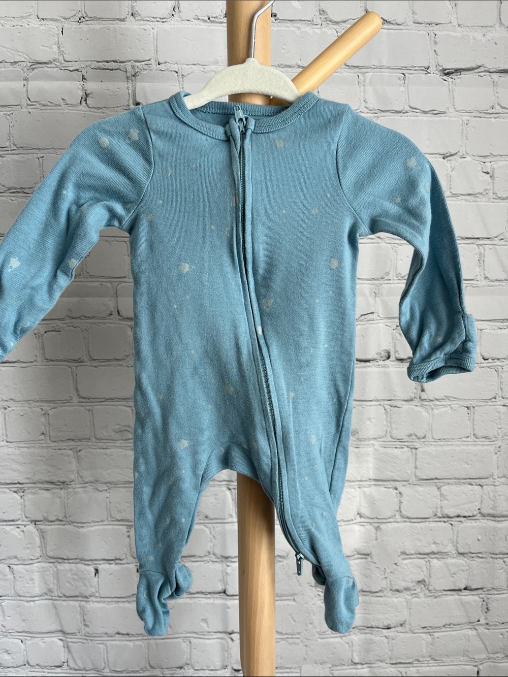 ⭐️⭐️ PICK 5 / $20 Cloud Island Blue Baby Footed One-Piece Zipper Sleepwear